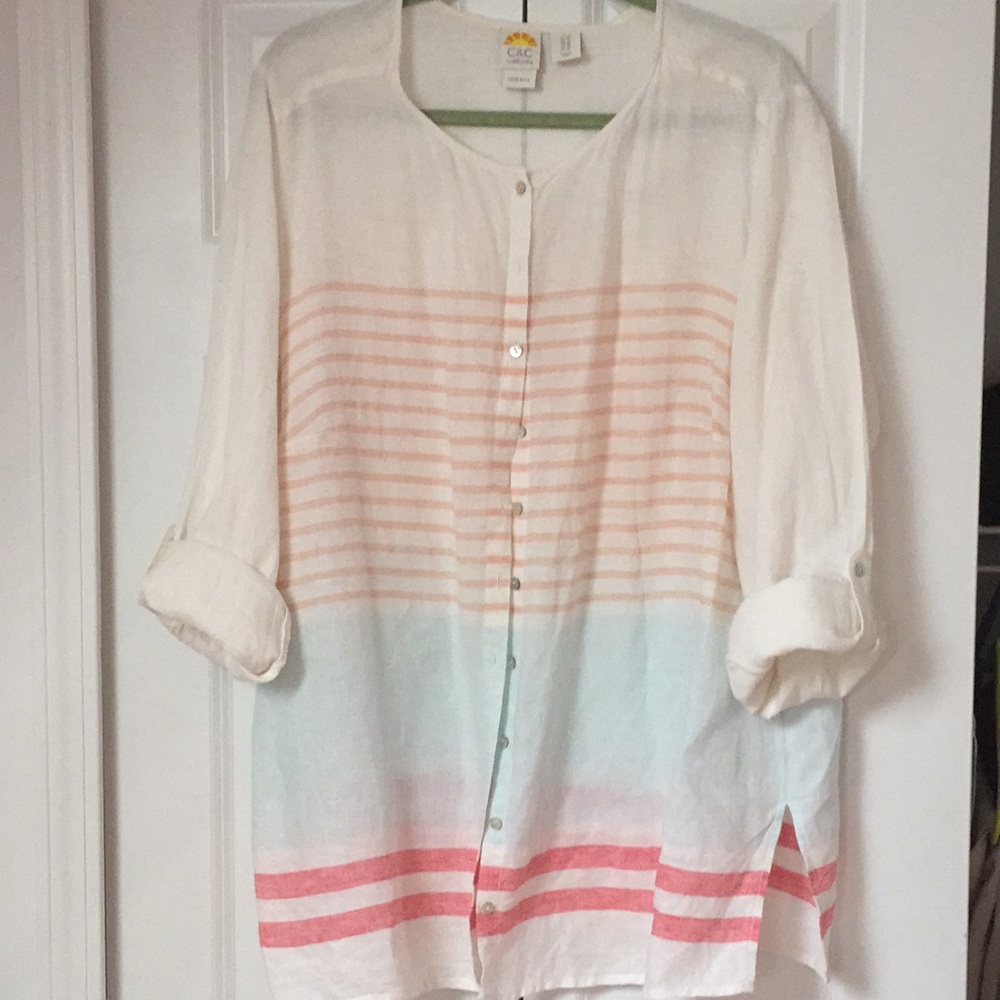 Linen shirt or beach coverup